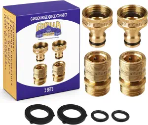 Gorilla Easy Garden Hose Quick Connect Fittings